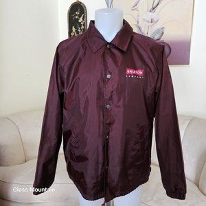 Brixton Maroon Windbreaker Jacket